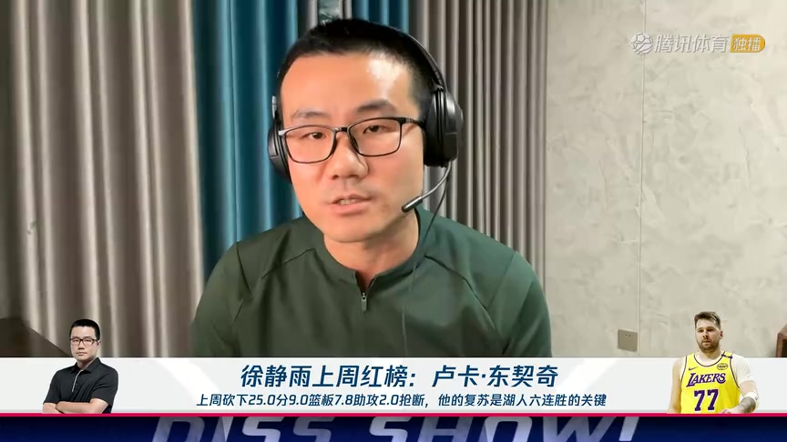 徐靜雨：東契奇攻防一體積極參與防守，這是湖人六連勝的關(guān)鍵！