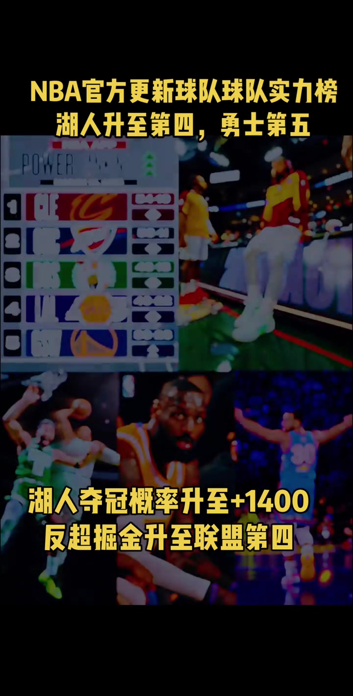 炙手可熱！湖人奪冠概率升至+1400，反超掘金升至聯(lián)盟第四