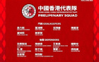 中國(guó)香港隊(duì)37人初選名單，出征亞洲杯預(yù)選賽，中超中甲占10人。
