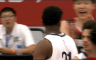 楊瀚森因米西吃T鼓掌，NBA招式。
