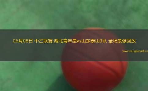 06月08日 中乙聯(lián)賽 湖北青年星vs山東泰山B隊(duì) 全場錄像回放