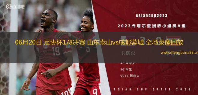 06月20日 足協(xié)杯1/8決賽 山東泰山vs成都蓉城 全場(chǎng)錄像回放