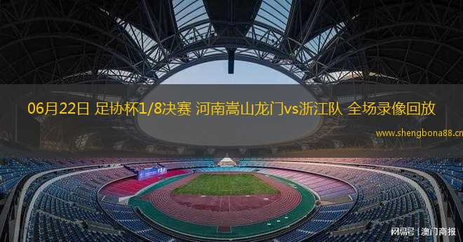 06月22日 足協(xié)杯1/8決賽 河南嵩山龍門vs浙江隊 全場錄像回放